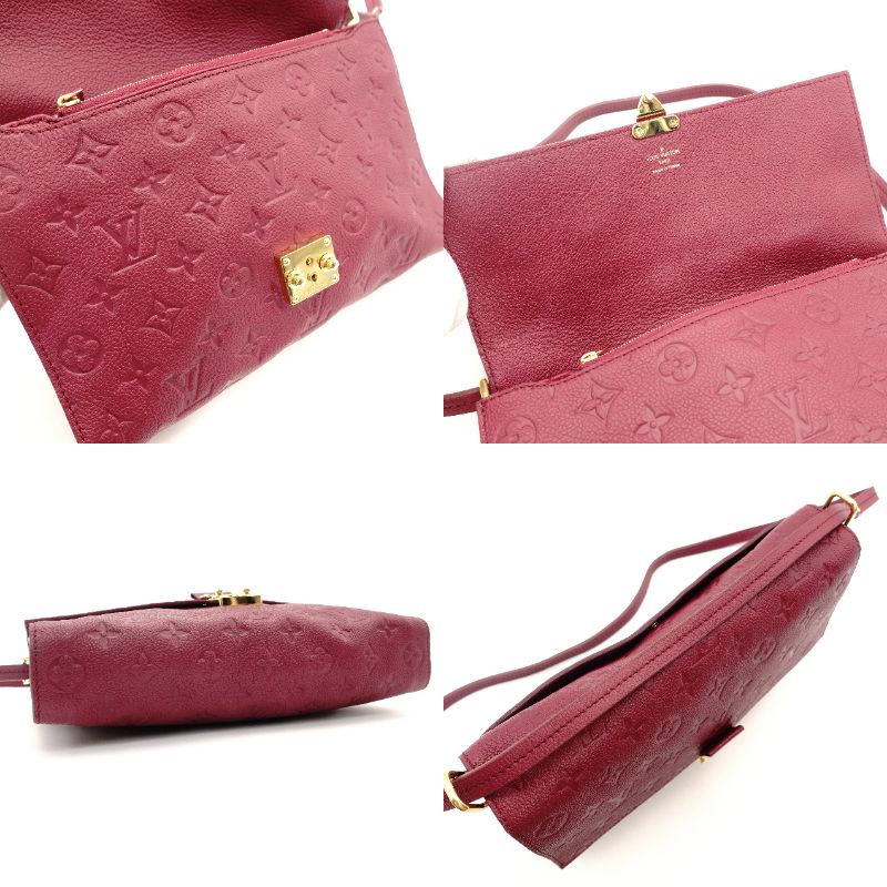 Louis Vuitton Fascinante Monogram Implant Shoulder Bag Orolle Leather Logo Gold Hardware Crossbody 7-10-535