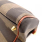 FENDI Pecan Handbag, Leather and PVC, Brown, Vintage