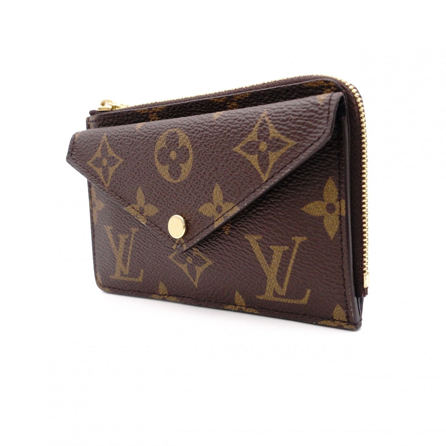 LOUIS VUITTON Portofolio Victoire Monogram Canvas Tri-fold Wallet, PVC/Leather, Brown