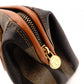 FENDI Pecan Handbag, Leather and PVC, Brown, Vintage