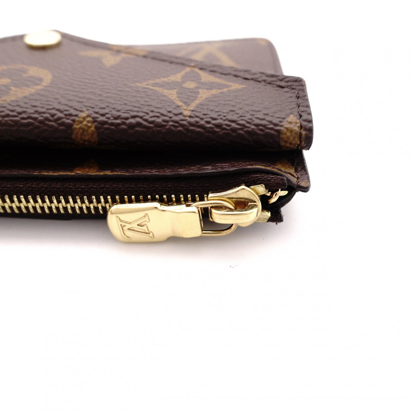 LOUIS VUITTON Portofolio Victoire Monogram Canvas Tri-fold Wallet, PVC/Leather, Brown