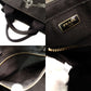 PRADA Canapa Mini Black Canvas Handbag Black Tote Logo Gold Hardware 7-10-728