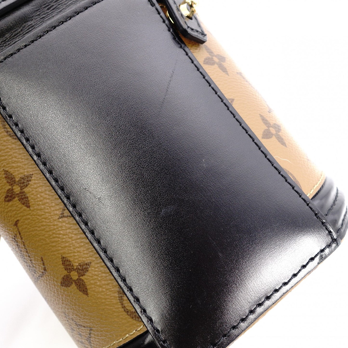 LOUIS VUITTON Monogram Reverse Shoulder Bag in Brown