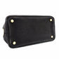 PRADA Canapa Mini Black Canvas Handbag Black Tote Logo Gold Hardware 7-10-728