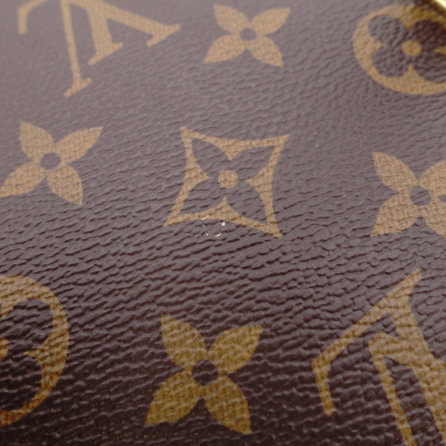 LOUIS VUITTON Monogram Reverse Shoulder Bag in Brown