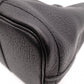 HERMES Garden Party TPM Tote Bag, Leather, Black, Silver Hardware, □K Stamped