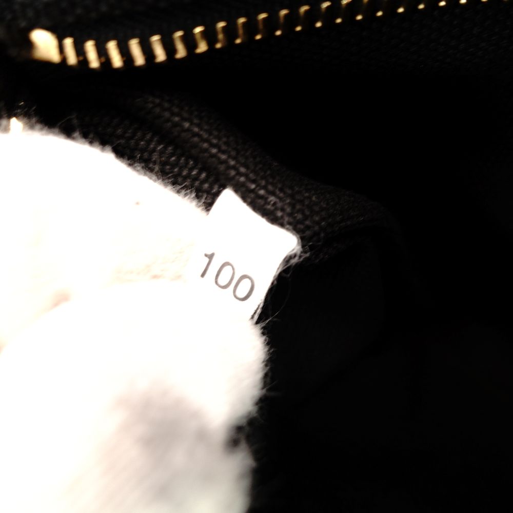 PRADA Canapa Mini Black Canvas Handbag Black Tote Logo Gold Hardware 7-10-728