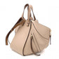LOEWE Hammock Small Handbag, Leather, Beige, 2-Way Crossbody