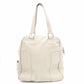 LOEWE Anagram Shoulder Bag Leather Beige Vintage