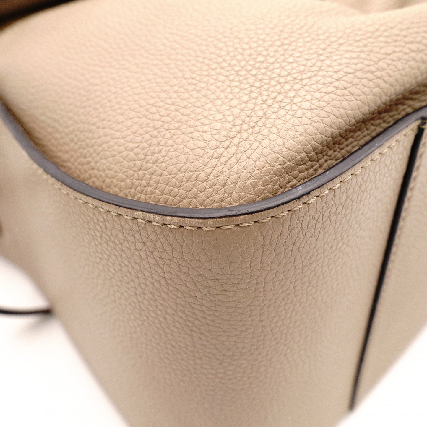 LOEWE Hammock Small Handbag, Leather, Beige, 2-Way Crossbody