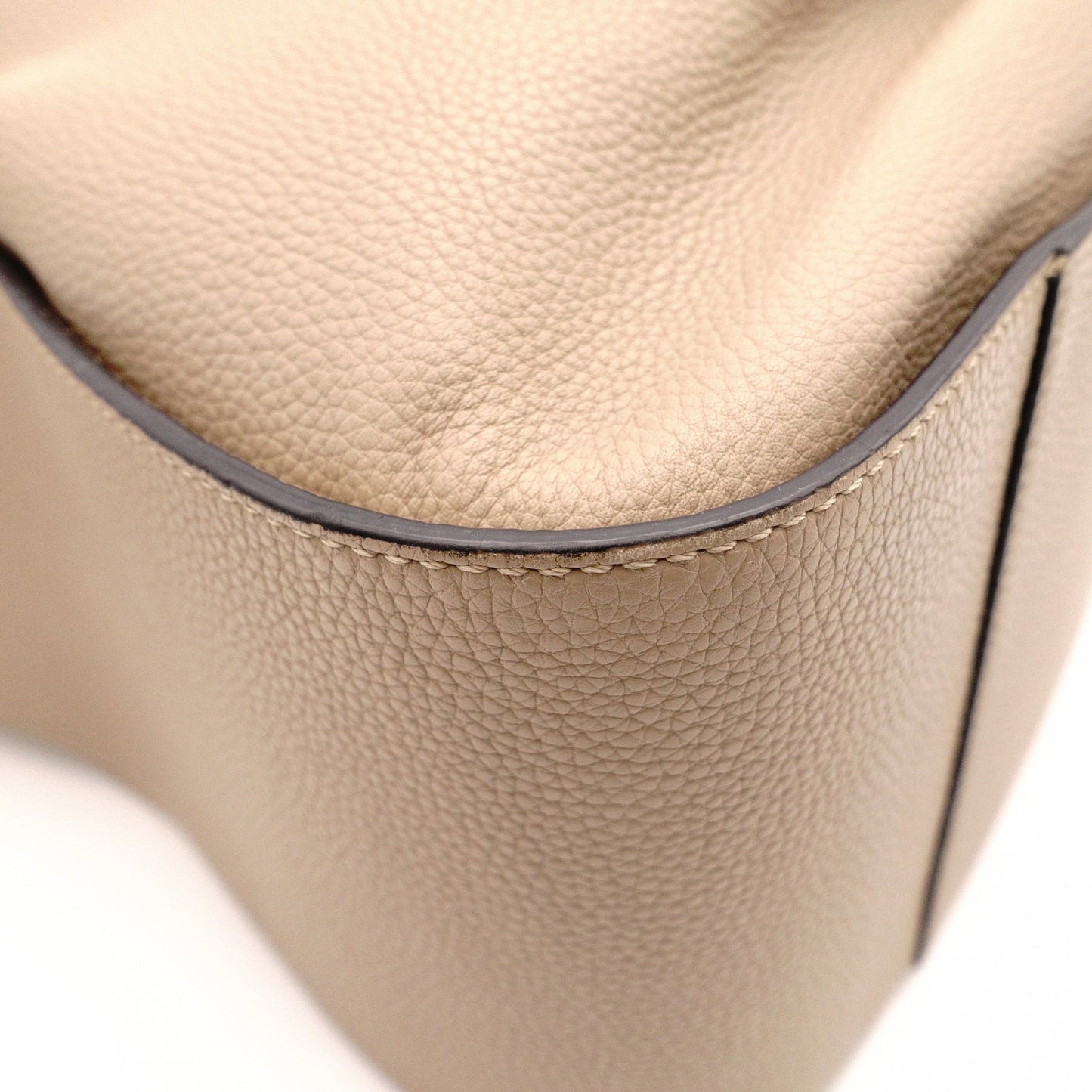 LOEWE Hammock Small Handbag, Leather, Beige, 2-Way Crossbody