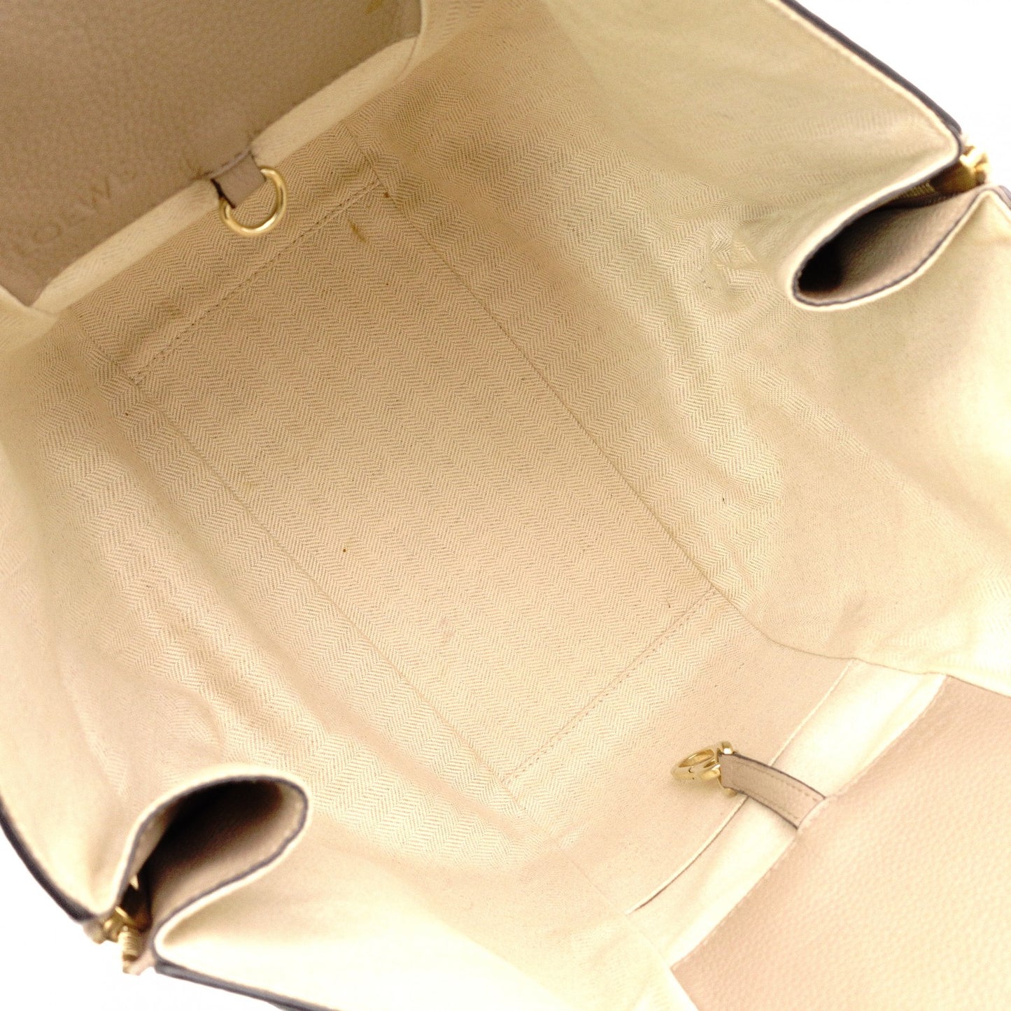 LOEWE Hammock Small Handbag, Leather, Beige, 2-Way Crossbody