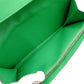 BOTTEGA VENETA Intrecciato Long Wallet, Leather, Black/Green, Men's