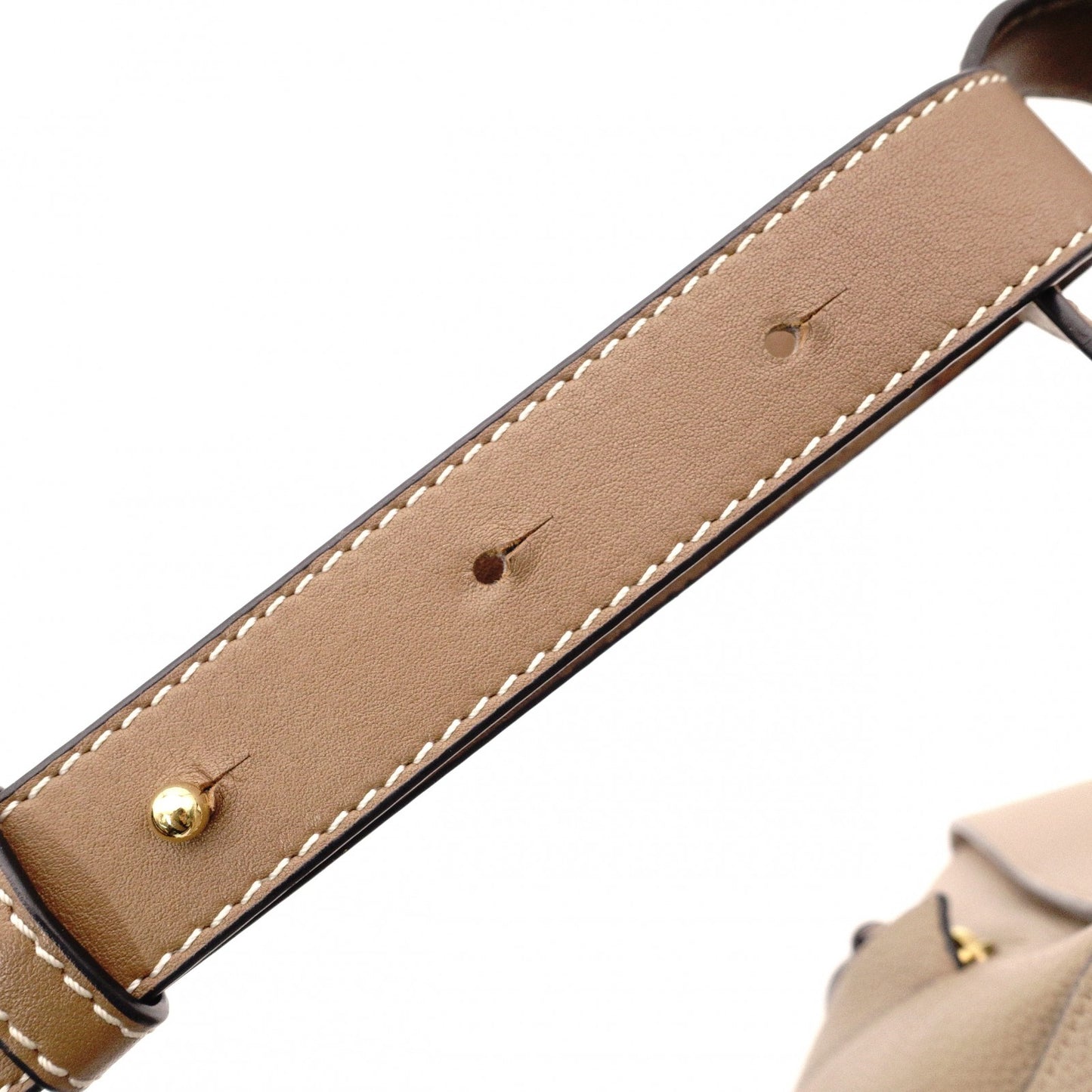 LOEWE Hammock Small Handbag, Leather, Beige, 2-Way Crossbody