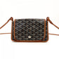 GOYARD Plume Shoulder Bag PVC Leather Brown × Black Crossbody 7-8-596