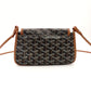 GOYARD Plume Shoulder Bag PVC Leather Brown × Black Crossbody 7-8-596