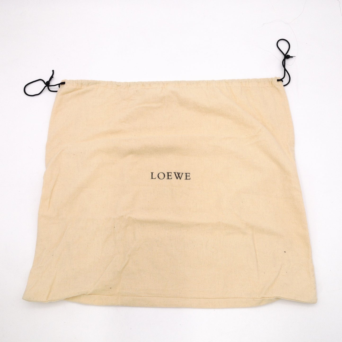 LOEWE Anagram Shoulder Bag Leather Beige Vintage