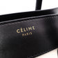 CELINE Luggage Mini Shopper Handbag, Leather, White, Tote Bag