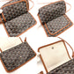 GOYARD Plume Shoulder Bag PVC Leather Brown × Black Crossbody 7-8-596