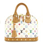 LOUIS VUITTON Alma PM Multicolor Handbag White Studs M92647 7-10-962
