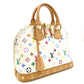 LOUIS VUITTON Alma PM Multicolor Handbag White Studs M92647 7-10-962