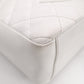 CHANEL Caviar Skin PST Chain Shoulder Bag, Leather, White, Silver Hardware