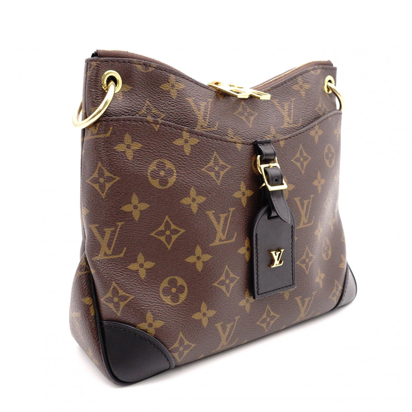 LOUIS VUITTON Odeon NM PM Monogram Shoulder Bag, PVC, Brown, Crossbody