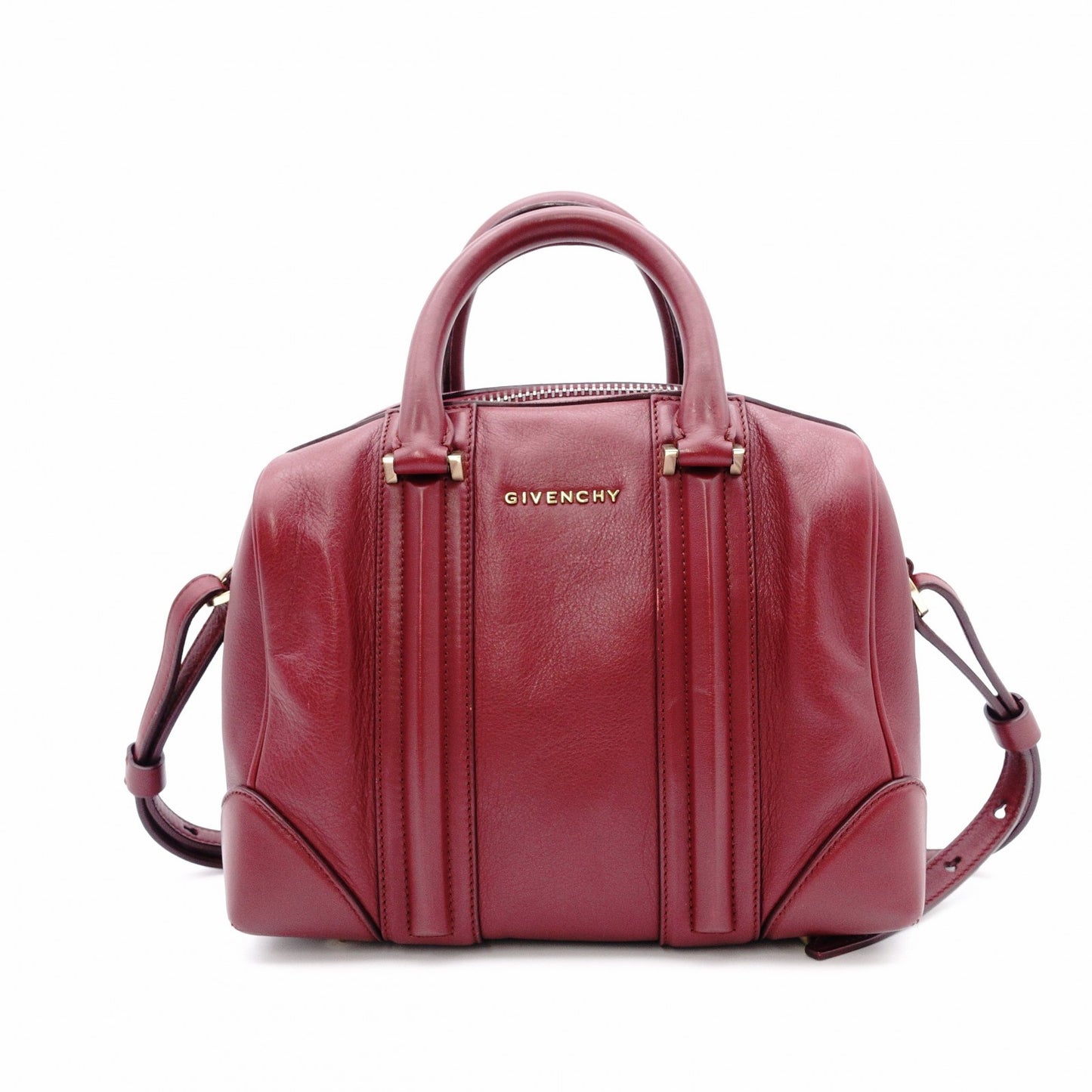 GIVENCHY Lucrezia Shoulder Bag Leather Red 2-Way