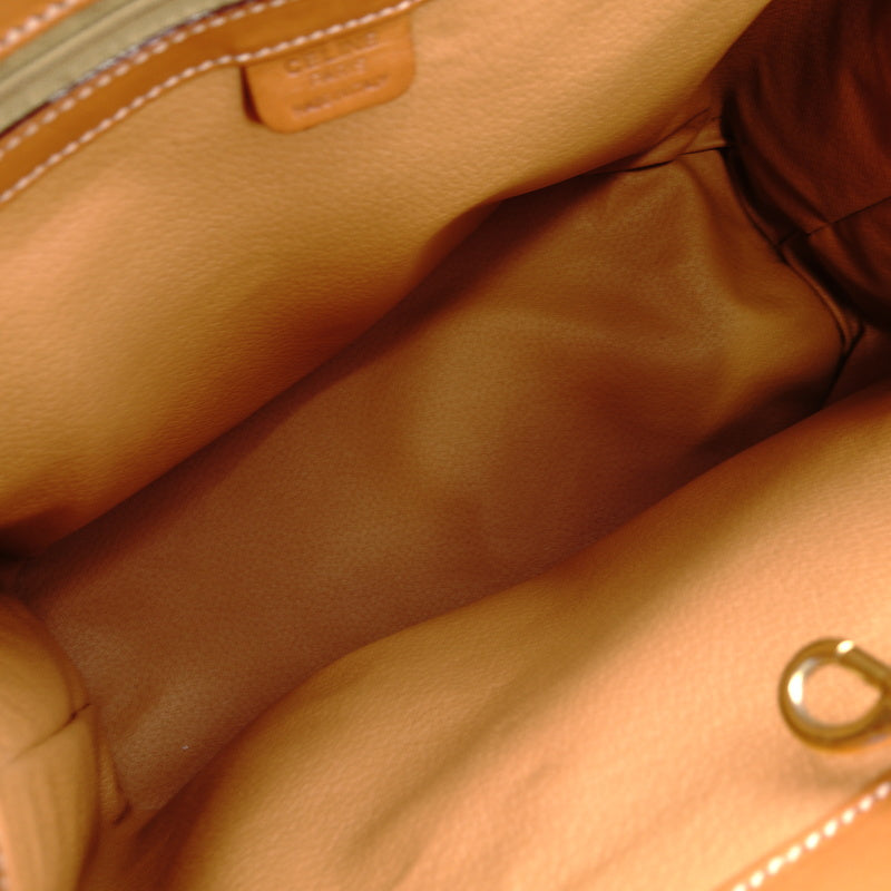 CELINE Macadam Tote Vintage Shoulder Bag Brown
