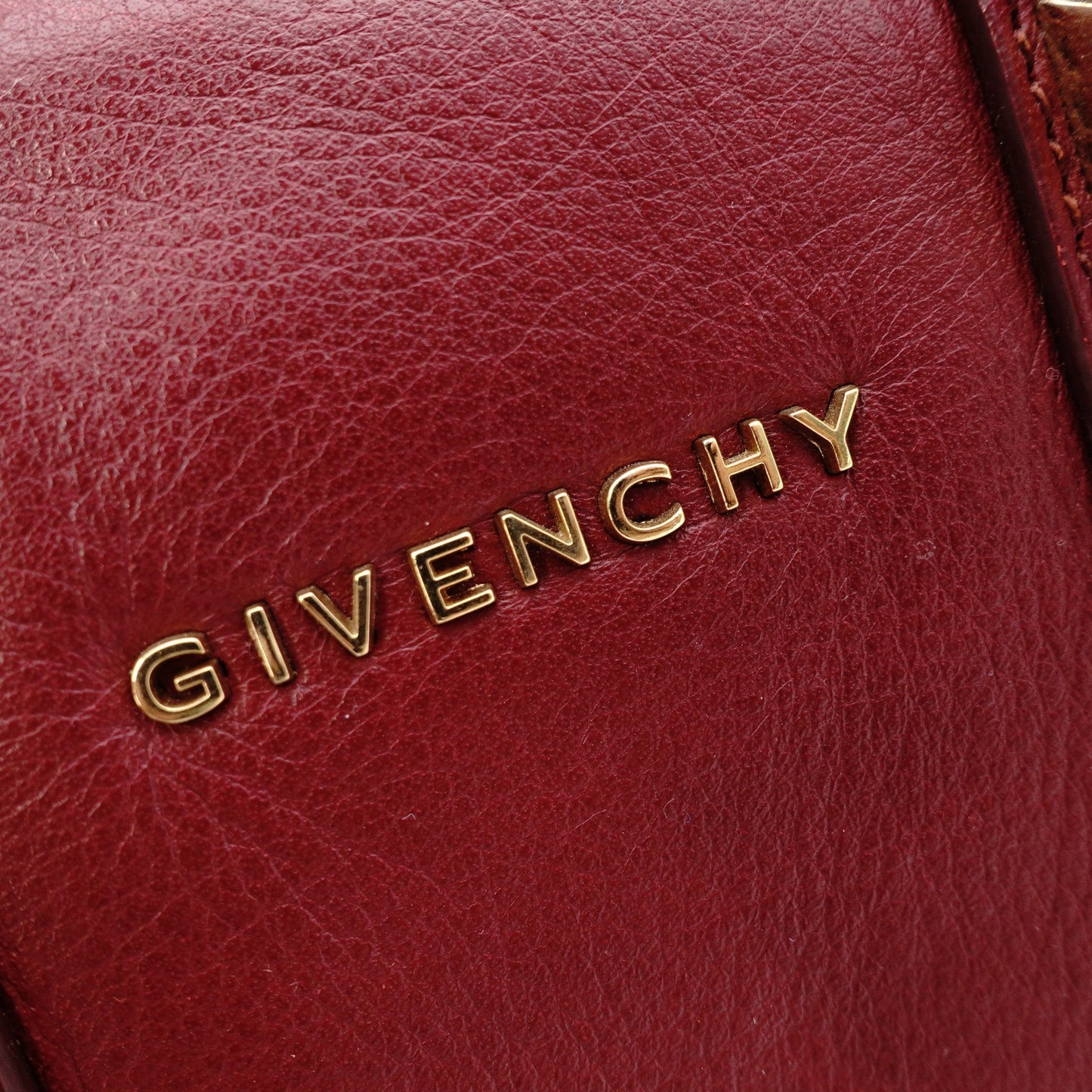 GIVENCHY Lucrezia Shoulder Bag Leather Red 2-Way