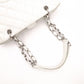 CHANEL Caviar Skin PST Chain Shoulder Bag, Leather, White, Silver Hardware