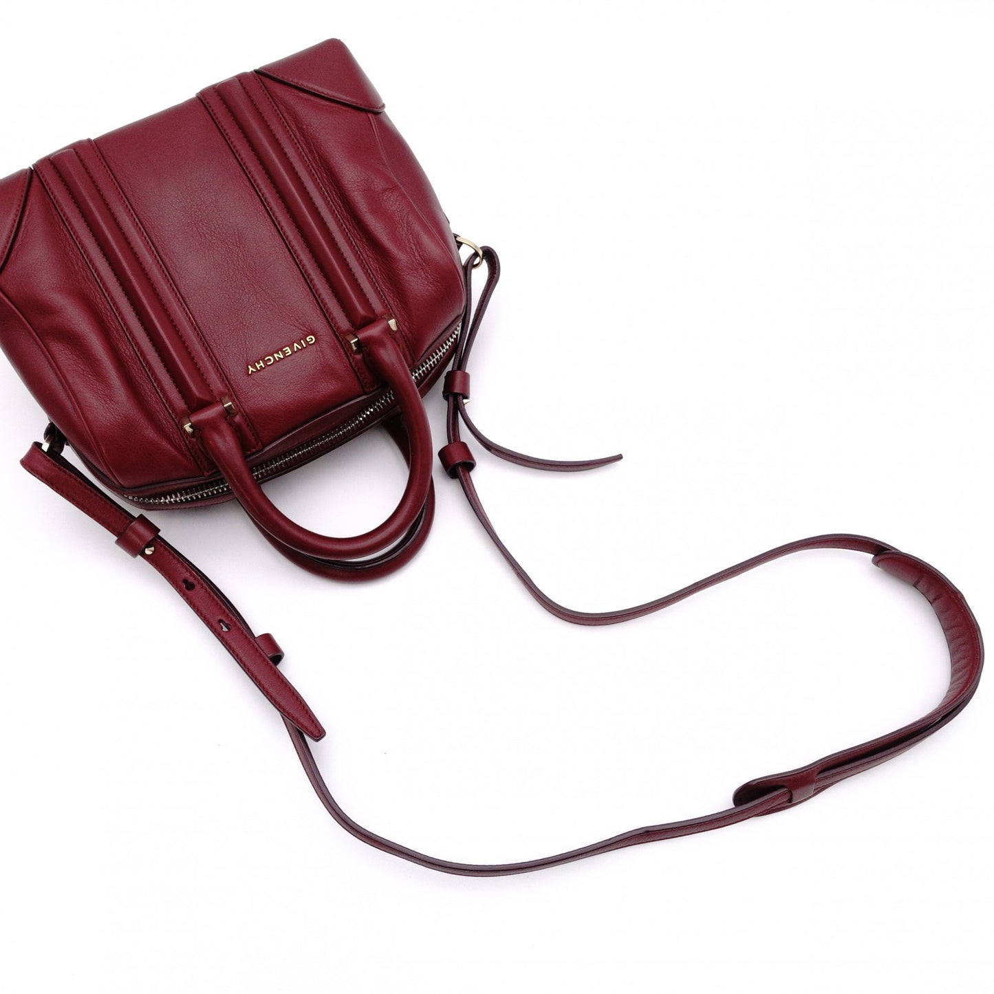 GIVENCHY Lucrezia Shoulder Bag Leather Red 2-Way