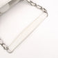 CHANEL Caviar Skin PST Chain Shoulder Bag, Leather, White, Silver Hardware
