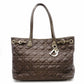 Christian Dior Panarea Tote Bag Leather Brown