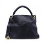 LOUIS VUITTON Artsy MM Monogram Empreinte Shoulder Bag, Leather, Navy