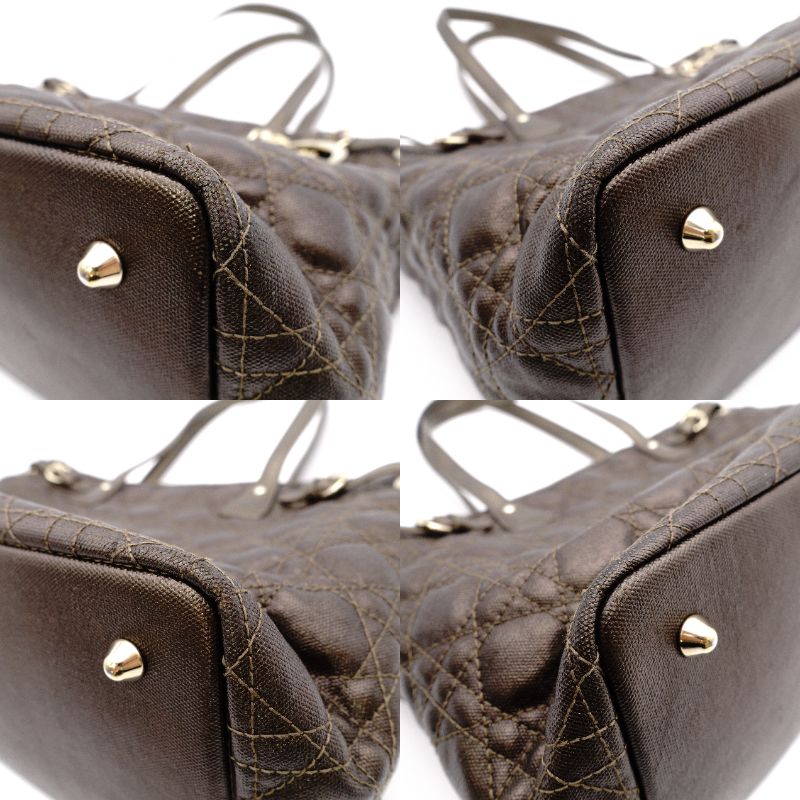 Christian Dior Panarea Tote Bag Leather Brown