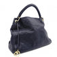 LOUIS VUITTON Artsy MM Monogram Empreinte Shoulder Bag, Leather, Navy