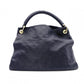 LOUIS VUITTON Artsy MM Monogram Empreinte Shoulder Bag, Leather, Navy
