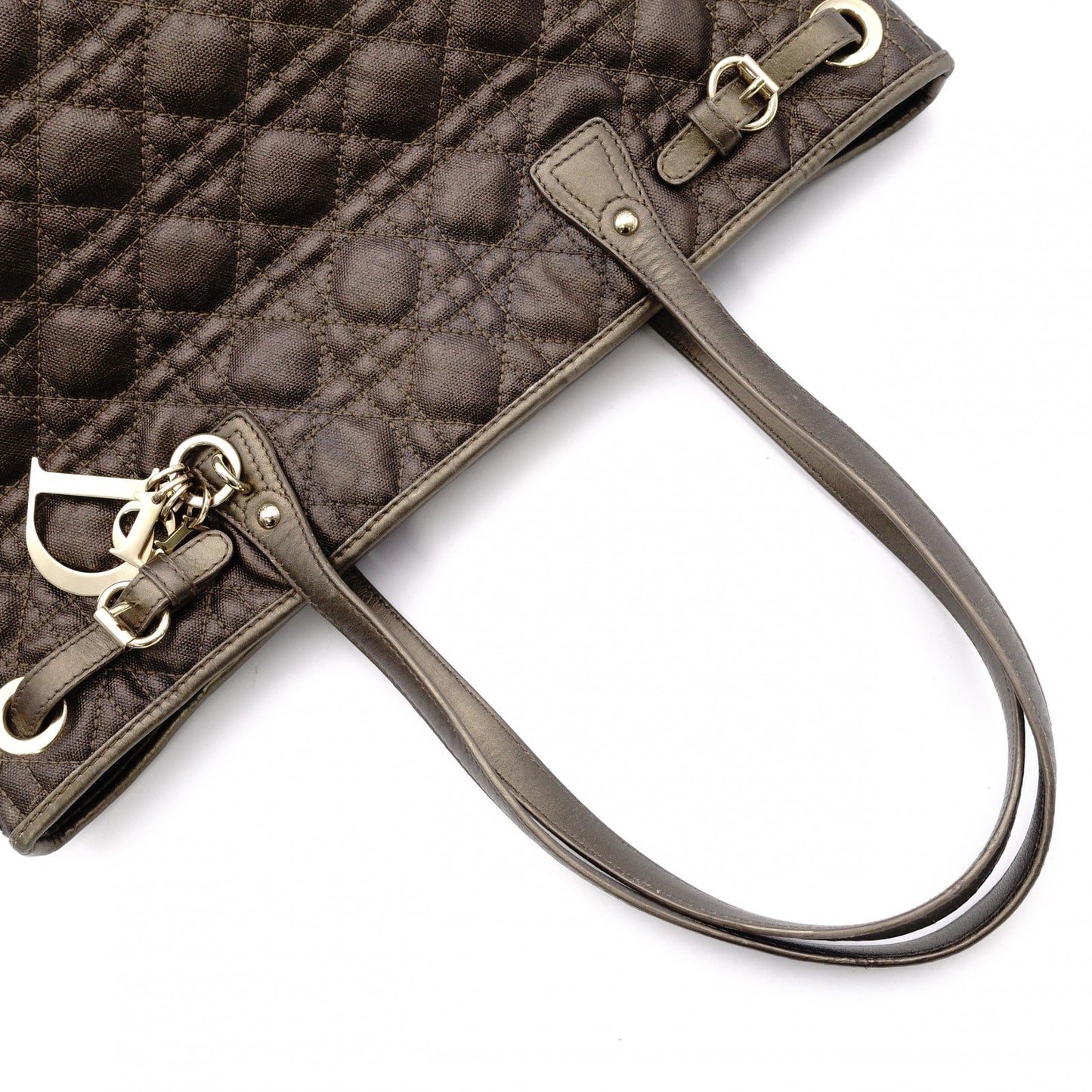 Christian Dior Panarea Tote Bag Leather Brown