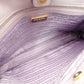 PRADA Galleria Handbag Double Zip Satchel Medium Saffiano Leather Purple Triangle Logo Gold Hardware 7-10-965