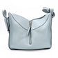 LOEWE Hammock Handbag Leather Light Blue 2-Way
