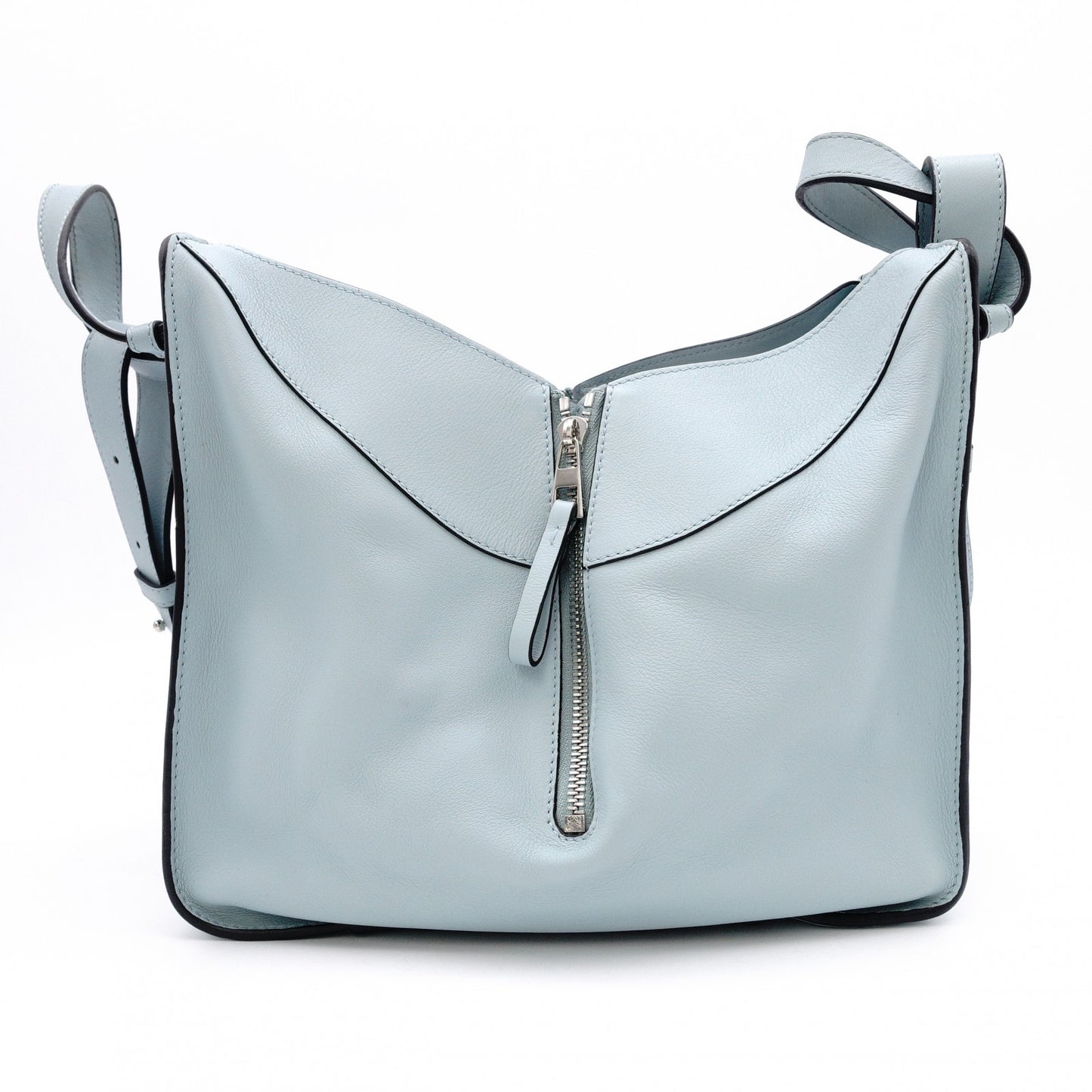 LOEWE Hammock Handbag Leather Light Blue 2-Way