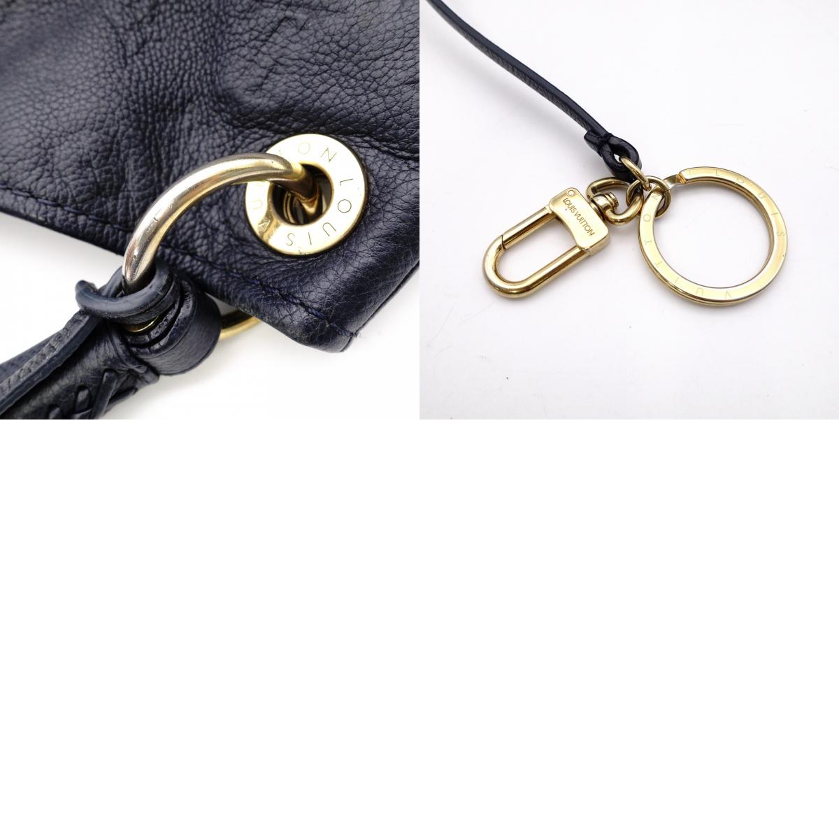 LOUIS VUITTON Artsy MM Monogram Empreinte Shoulder Bag, Leather, Navy