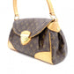 LOUIS VUITTON Beverly MM Monogram Canvas Shoulder Bag, Leather and PVC, Brown