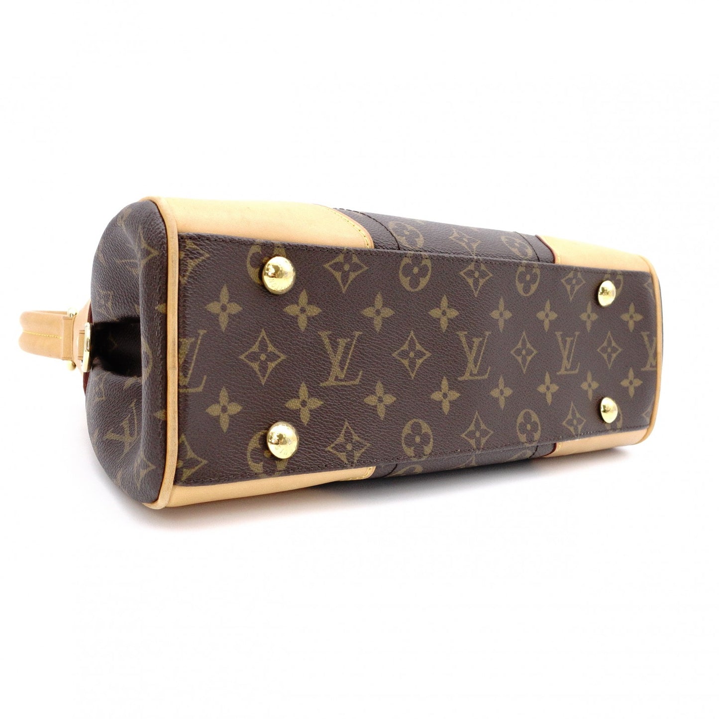 LOUIS VUITTON Beverly MM Monogram Canvas Shoulder Bag, Leather and PVC, Brown