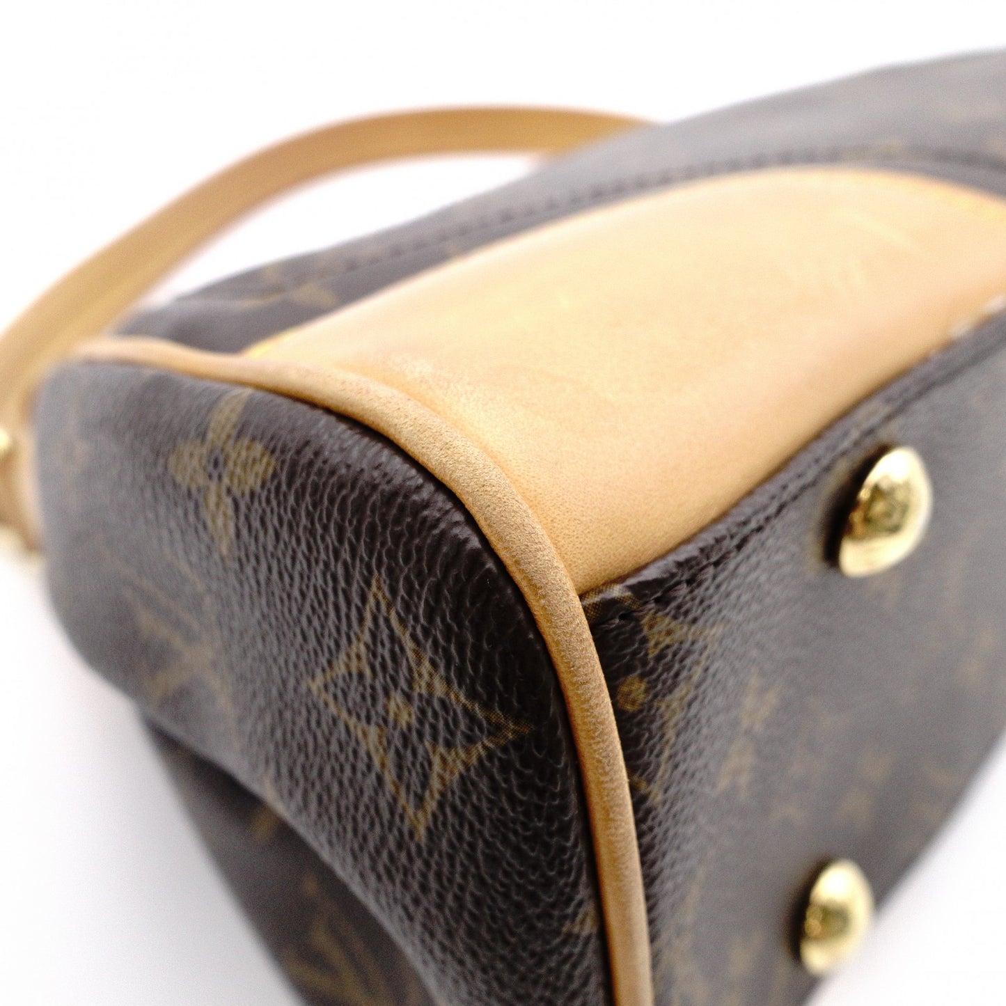 LOUIS VUITTON Beverly MM Monogram Canvas Shoulder Bag, Leather and PVC, Brown