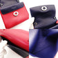 Christian Dior Be Dior Handbag Red × Navy 2-Way Leather Silver Hardware 7-10-667