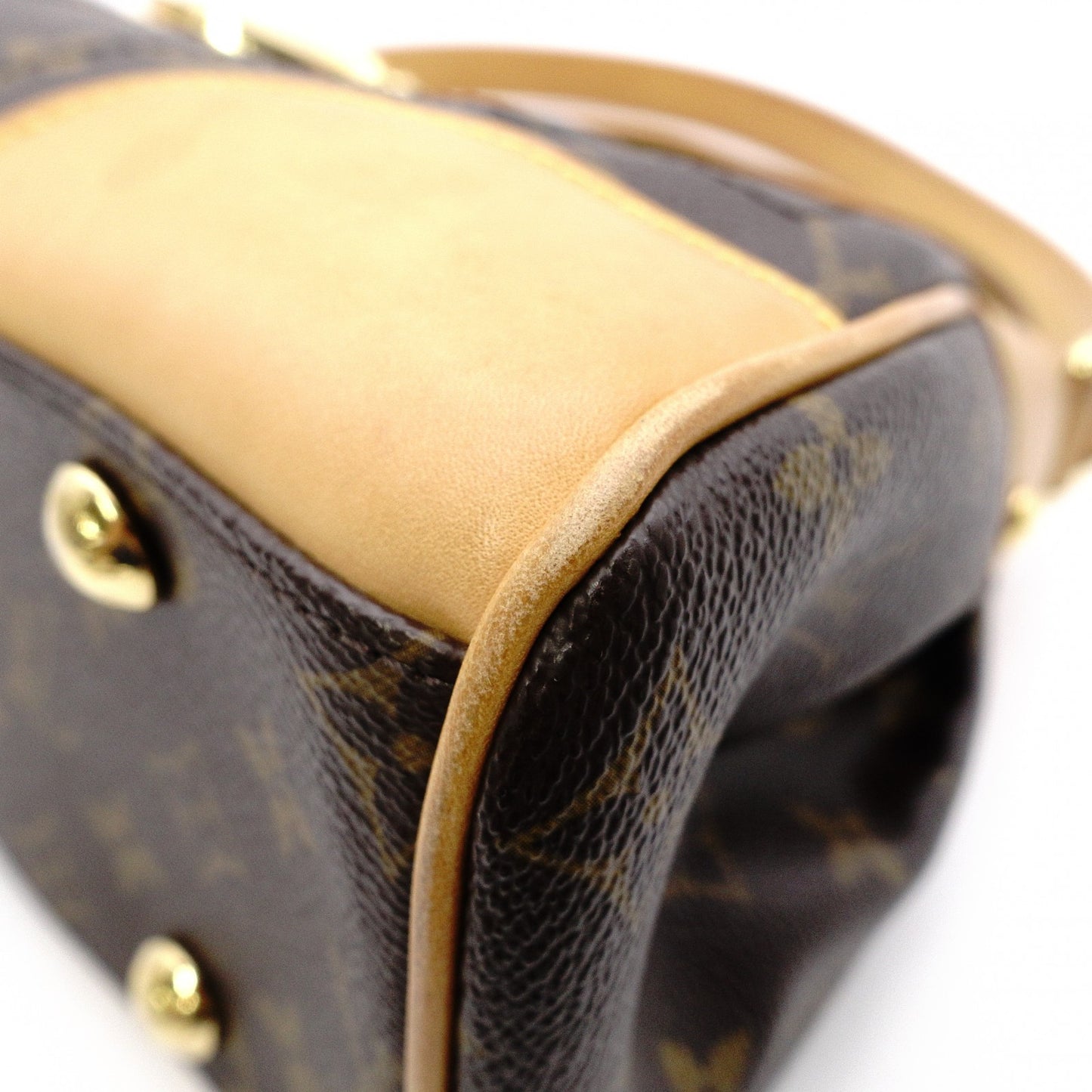 LOUIS VUITTON Beverly MM Monogram Canvas Shoulder Bag, Leather and PVC, Brown