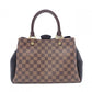 LOUIS VUITTON Brittany Damier Ébène Handbag, Leather and PVC, Brown, 2-Way