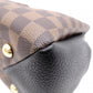LOUIS VUITTON Brittany Damier Ébène Handbag, Leather and PVC, Brown, 2-Way